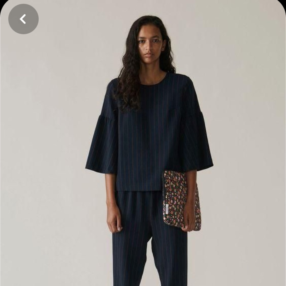 Ganni blouse with flare